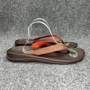 Superfeet Outside 2 Sandals Men's Size 13 Brown Orange Athletic Recovery Beach